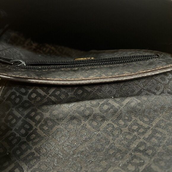 BALLY  Italy Monogram Canvas Leather Shoulder Crossbody Bag - Picture 9 of 14